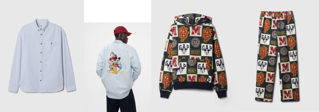 Gap × Disney THE MARKET限定 “Disney Collegiate” コレクションが2024年 9/24 発売 (ギャップ ディズニー)