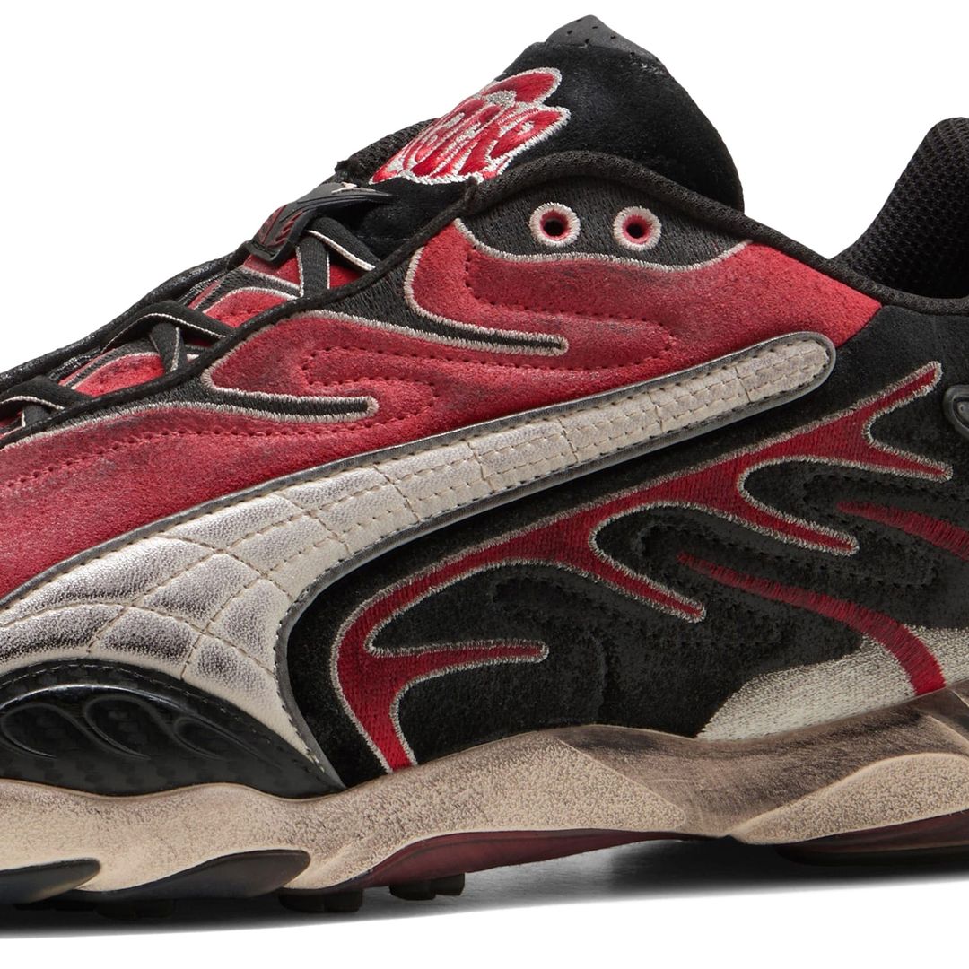 【2024年 9/26 発売】PUMA × A$AP ROCKY Inhale Distressed “PUMA Black/Pop Red” (プーマ エイサップ・ロッキー インヘール ディストレス) [402453-01]