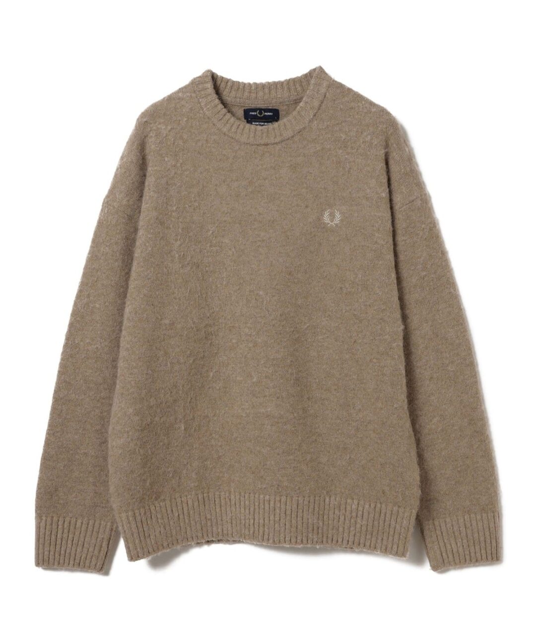 FRED PERRY × BEAMS / 別注 フラッフィ クルーネックニットが2024年 11月下旬 発売 (フレッドペリー ビームス)