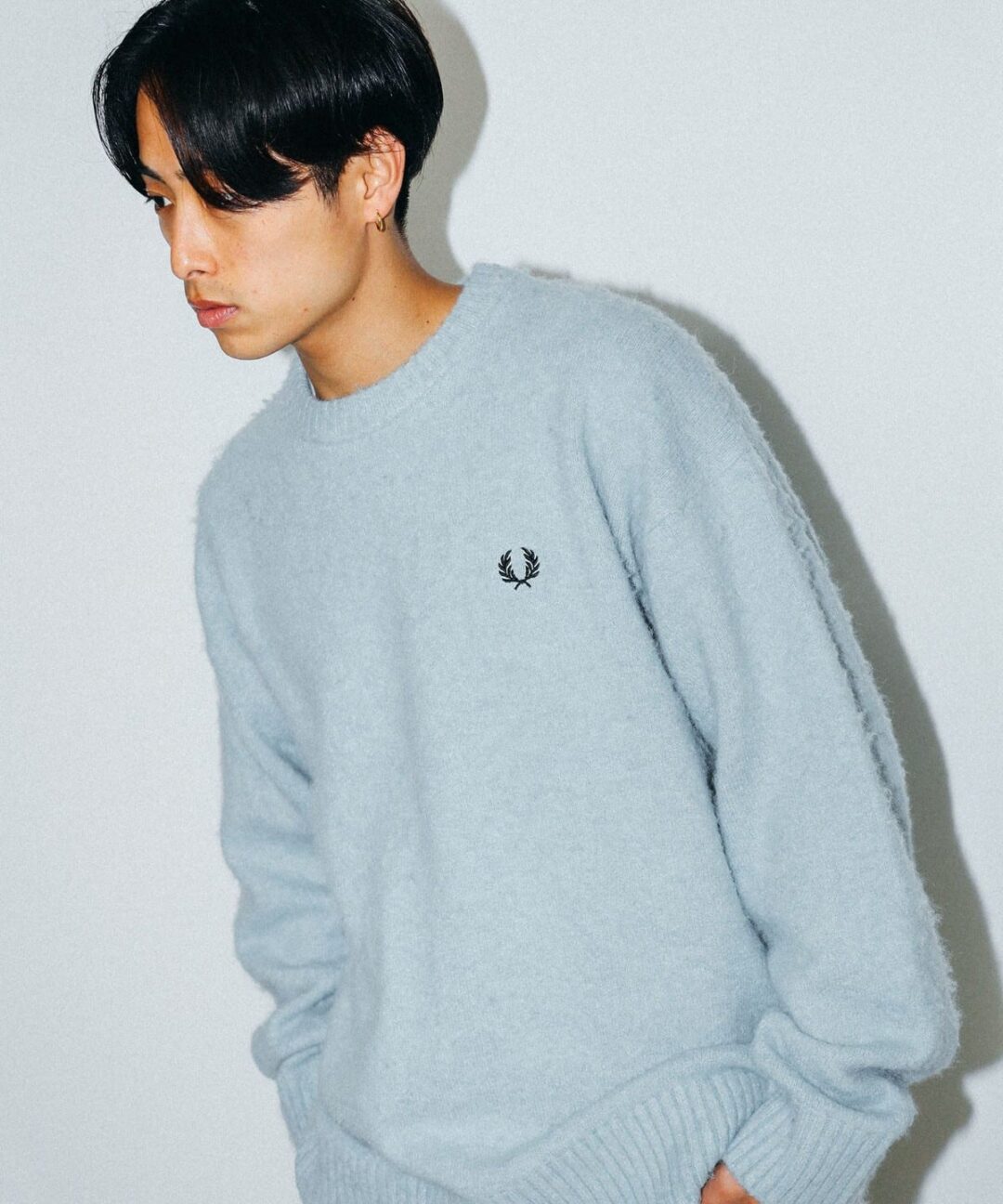 FRED PERRY × BEAMS / 別注 フラッフィ クルーネックニットが2024年 11月下旬 発売 (フレッドペリー ビームス)