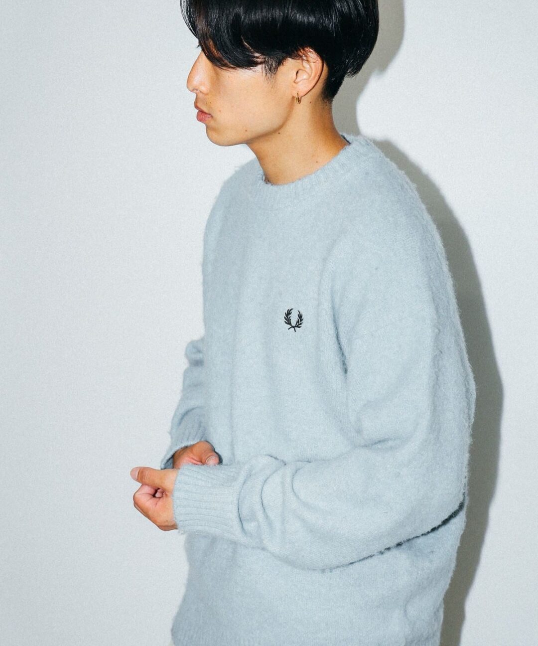 FRED PERRY × BEAMS / 別注 フラッフィ クルーネックニットが2024年 11月下旬 発売 (フレッドペリー ビームス)