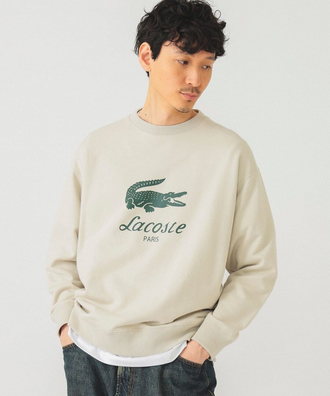 BEAMS【別注】LACOSTE / ロゴ スウェットが2024年 11月上旬 発売 (ビームス ラコステ)