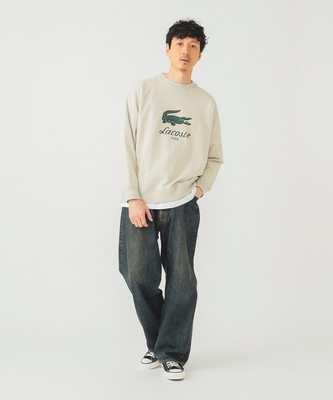 BEAMS【別注】LACOSTE / ロゴ スウェットが2024年 11月上旬 発売 (ビームス ラコステ)