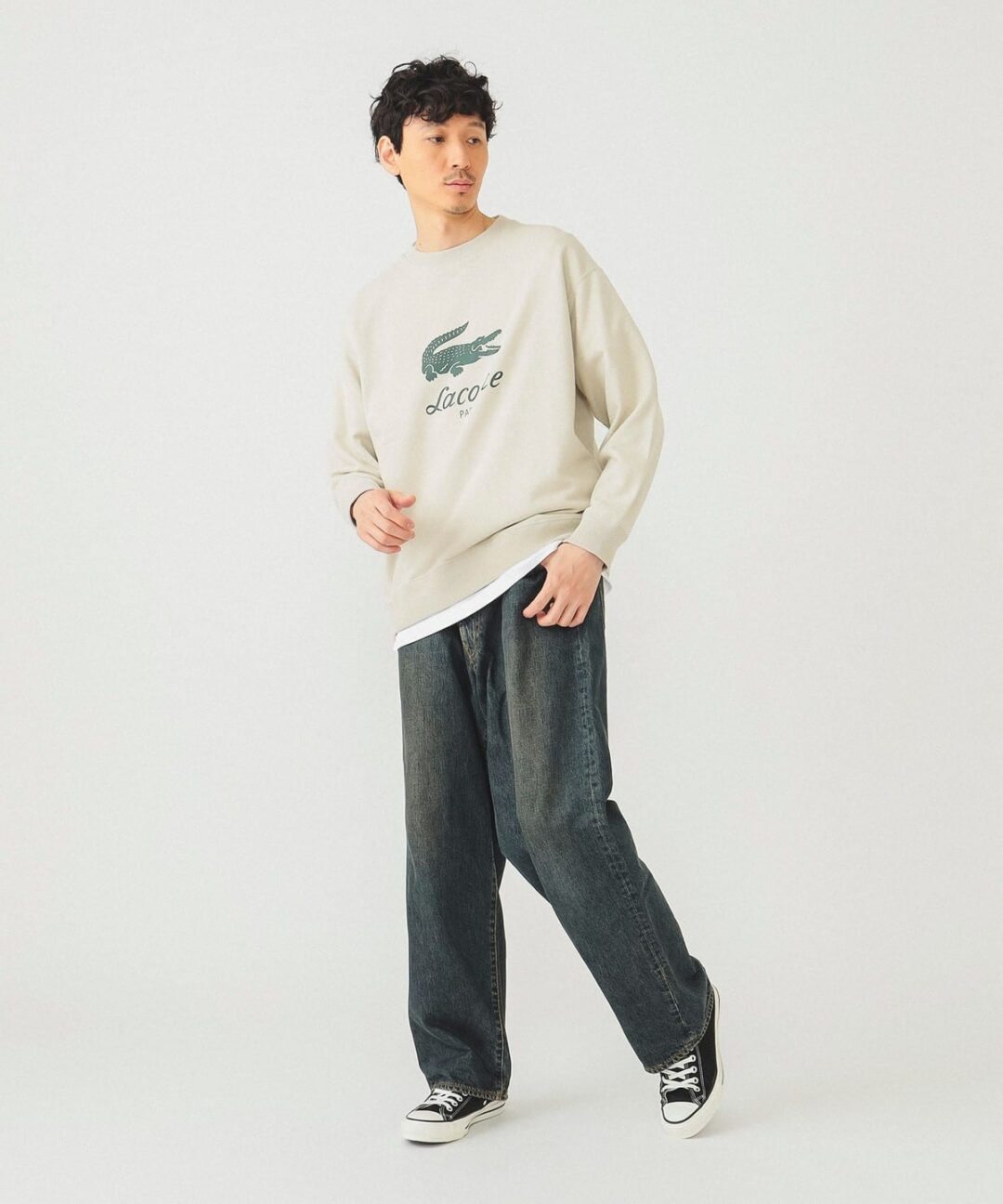 BEAMS【別注】LACOSTE / ロゴ スウェットが2024年 11月上旬 発売 (ビームス ラコステ)