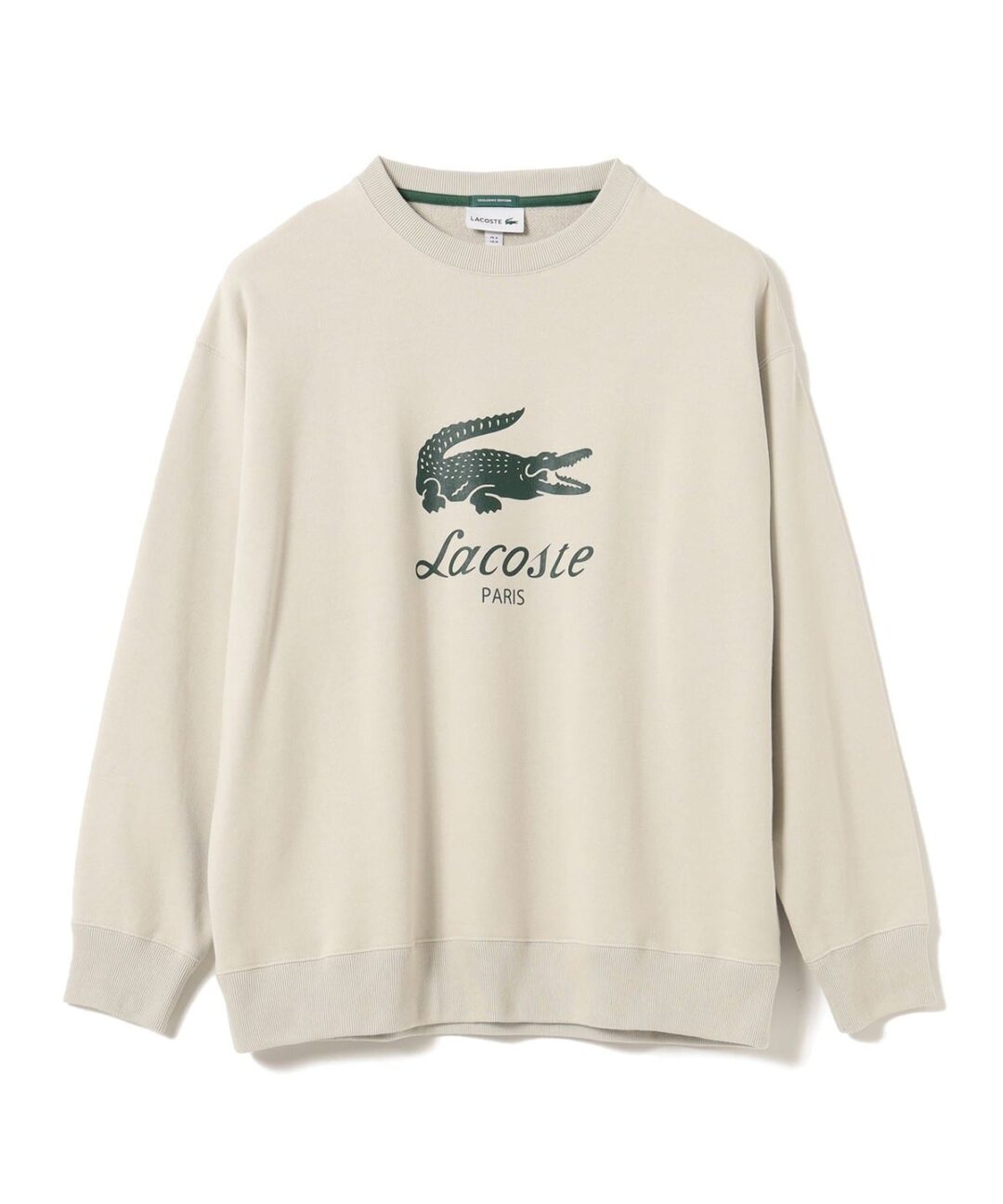 BEAMS【別注】LACOSTE / ロゴ スウェットが2024年 11月上旬 発売 (ビームス ラコステ)