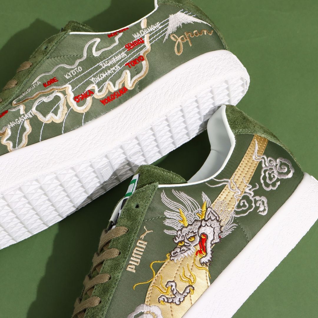 【2024年 近日発売】atmos × PUMA SUEDE "SUKAJAN 3" Made in Japan (アトモス プーマ スエード “スカジャン” メイドインジャパン)