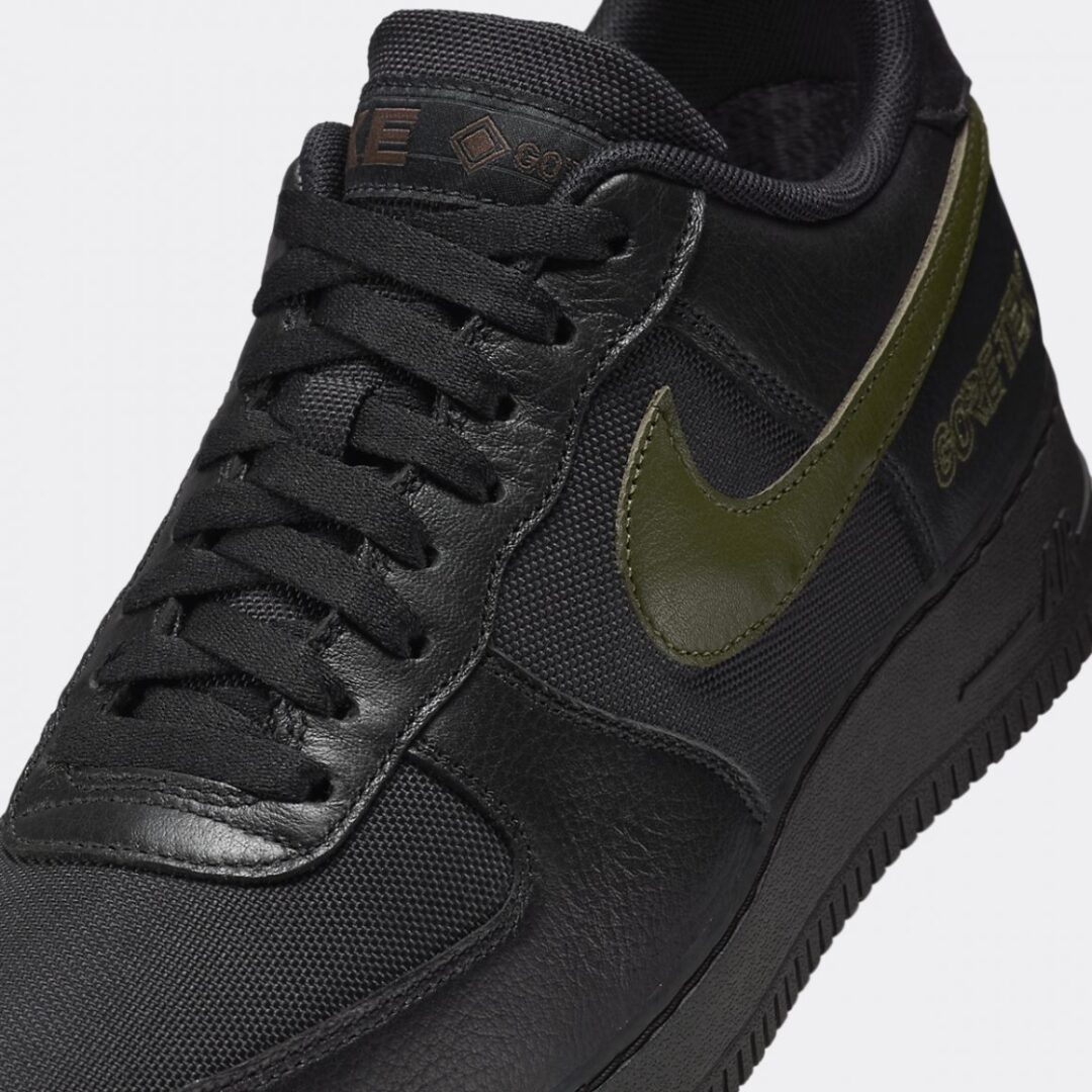 【2024年 10/15 発売予定】NIKE AIR FORCE 1 LOW “Gore-Tex/Black/Cargo Khaki” (ナイキ エア フォース 1 ロー “ゴアテックス/ブラック/カーゴカーキ”) [HV3959-010]