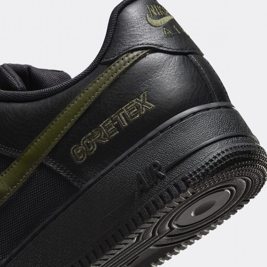 【2024年 10/15 発売予定】NIKE AIR FORCE 1 LOW “Gore-Tex/Black/Cargo Khaki” (ナイキ エア フォース 1 ロー “ゴアテックス/ブラック/カーゴカーキ”) [HV3959-010]