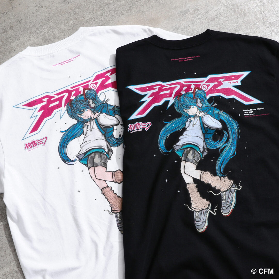 BAIT × バーチャルシンガー「初音ミク」× Pancho Abalosとのコラボアイテムが2024年 10/25 発売 (ベイト Hatsune Miku)