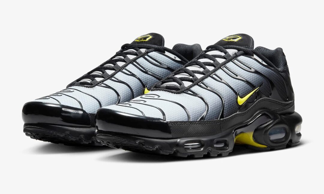 【2024年 10/1 発売】NIKE AIR MAX PLUS “Black/Wolf Grey/Opti Yellow” (ナイキ エア マックス プラス “ブラック/ウルフグレー/オプティイエロー”) [DM0032-012]