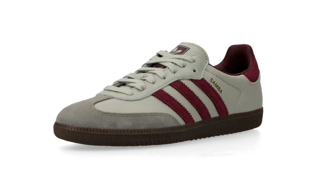 【2024年 発売】adidas Originals SAMBA OG “Putty Grey/Maroon/Gold Metallic” (アディダス オリジナルス サンバ OG “グレー/マルーン/ゴールド”) [ID1482]