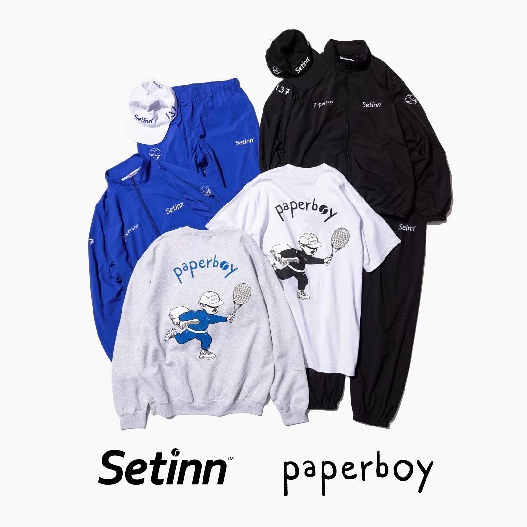 paperboy × Setinn コラボアイテムが有明テニスの森公園で2024年 11/2 発売 (ペーパーボーイ セットイン)