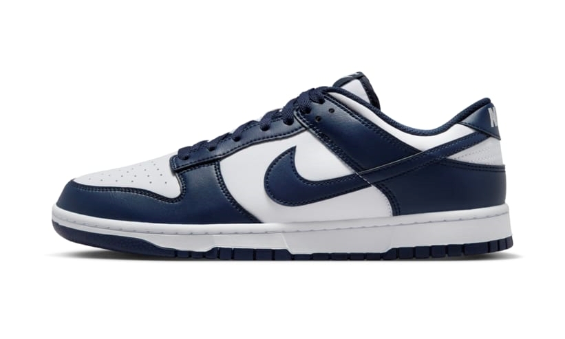 【2025年 春 発売予定】NIKE DUNK LOW RETRO “White/Midnight Navy” (ナイキ ダンク ロー レトロ “ホワイト/ミッドナイトネイビー”) [HF5441-107]