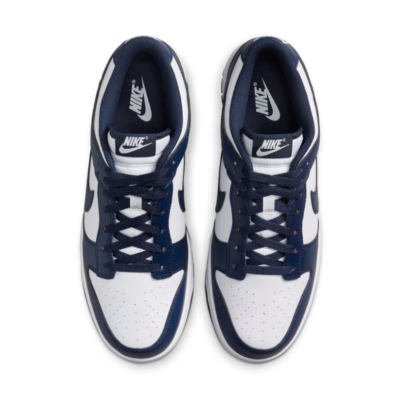 【2025年 春 発売予定】NIKE DUNK LOW RETRO “White/Midnight Navy” (ナイキ ダンク ロー レトロ “ホワイト/ミッドナイトネイビー”) [HF5441-107]