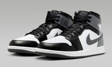 【2024年 10/7 発売】NIKE AIR JORDAN 1 MID "Black/White/Iron Grey" (ナイキ エア ジョーダン 1 ミッド "ブラック/ホワイト/アイアングレー") [553558-152]