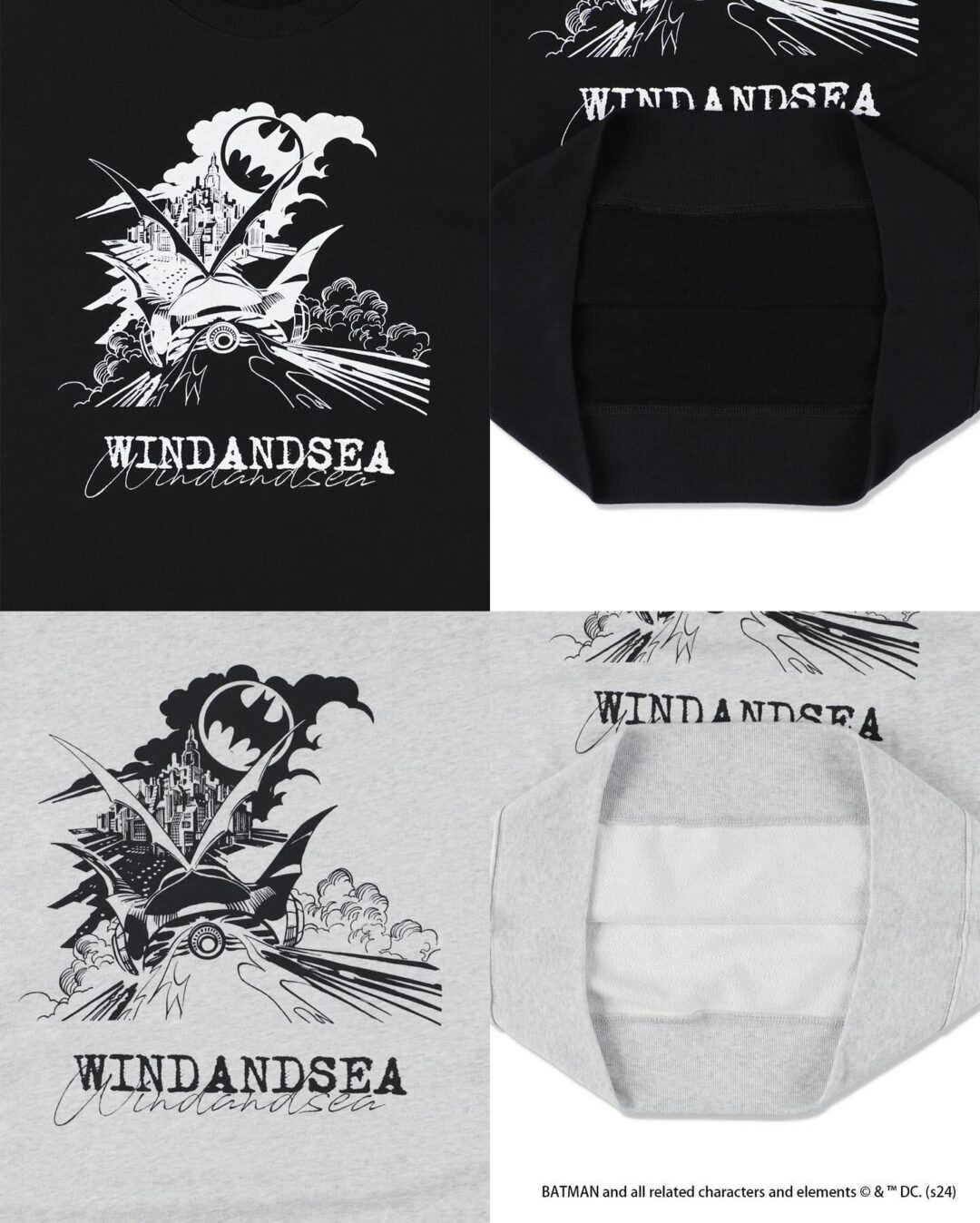 WIND AND SEA × BATMAN 1960年代に展開されていた”バットマンガ”をフィーチャーしたコレクションが2024年 10/20 発売 (ウィンダンシー バットマン)