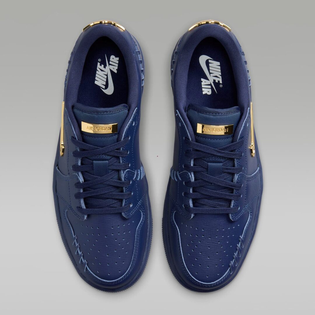 【2024年 10/7 発売】NIKE WMNS AIR JORDAN 1 LOW METHOD OF MAKE “Midnight Navy/Metallic Gold” (ナイキ ウィメンズ エア ジョーダン 1 ロー MM “メソッドオブメイク/ミッドナイトネイビー/メタリックゴールド”) [FN5032-400]