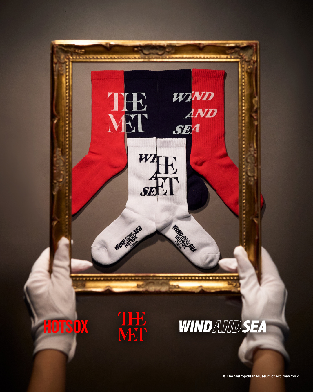 WIND AND SEA × THE MET × HOT SOX コラボが2024年 10/12 発売 (ウィンダンシー メトロポリタン美術館 ホットソックス)