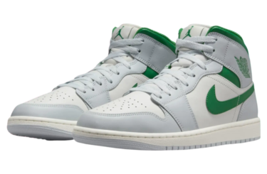 【2025年 発売予定】NIKE AIR JORDAN 1 MID “Summit White/Lucky Green” (ナイキ エア ジョーダン 1 ミッド “サミットホワイト/ラッキーグリーン”) [DQ8426-142]