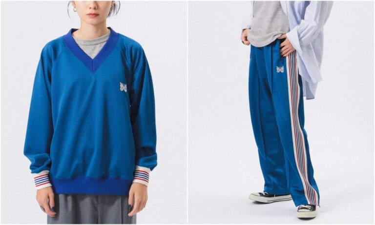 BEAMS BOY × NEEDLES 別注 “Track V-neck Pullover & Long Zip Track Pants”が2024年  11月下旬 発売 (ビームスボーイ ニードルズ) | Fullress