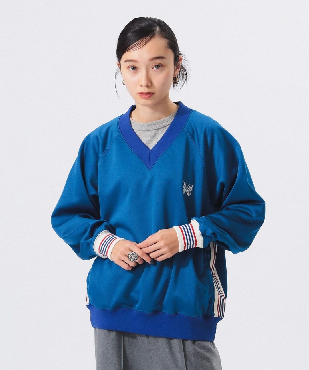 BEAMS BOY × NEEDLES 別注 “Track V-neck Pullover & Long Zip Track Pants”が2024年 11月下旬 発売 (ビームスボーイ ニードルズ)