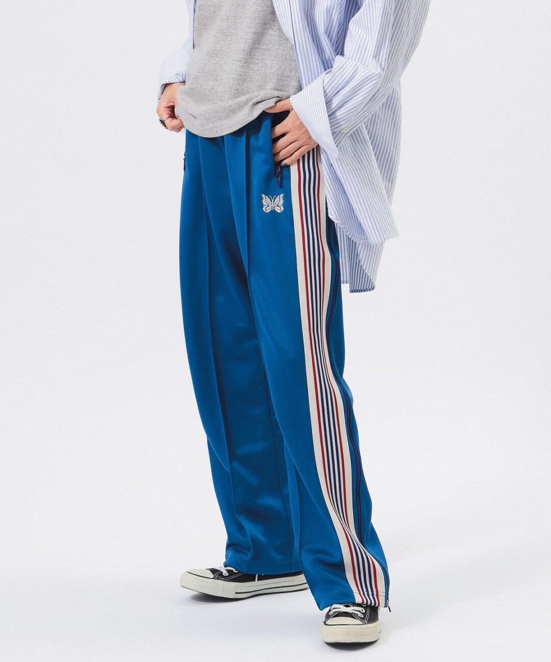 BEAMS BOY × NEEDLES 別注 “Track V-neck Pullover & Long Zip Track Pants”が2024年 11月下旬 発売 (ビームスボーイ ニードルズ)