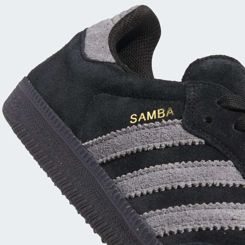 【2024年 10/3 発売】adidas Originals SAMBA ADV “Core Black/Grey Four/Gold Metallic” (アディダス オリジナルス サンバ “ブラック/グレー/ゴールド”) [IH3348]