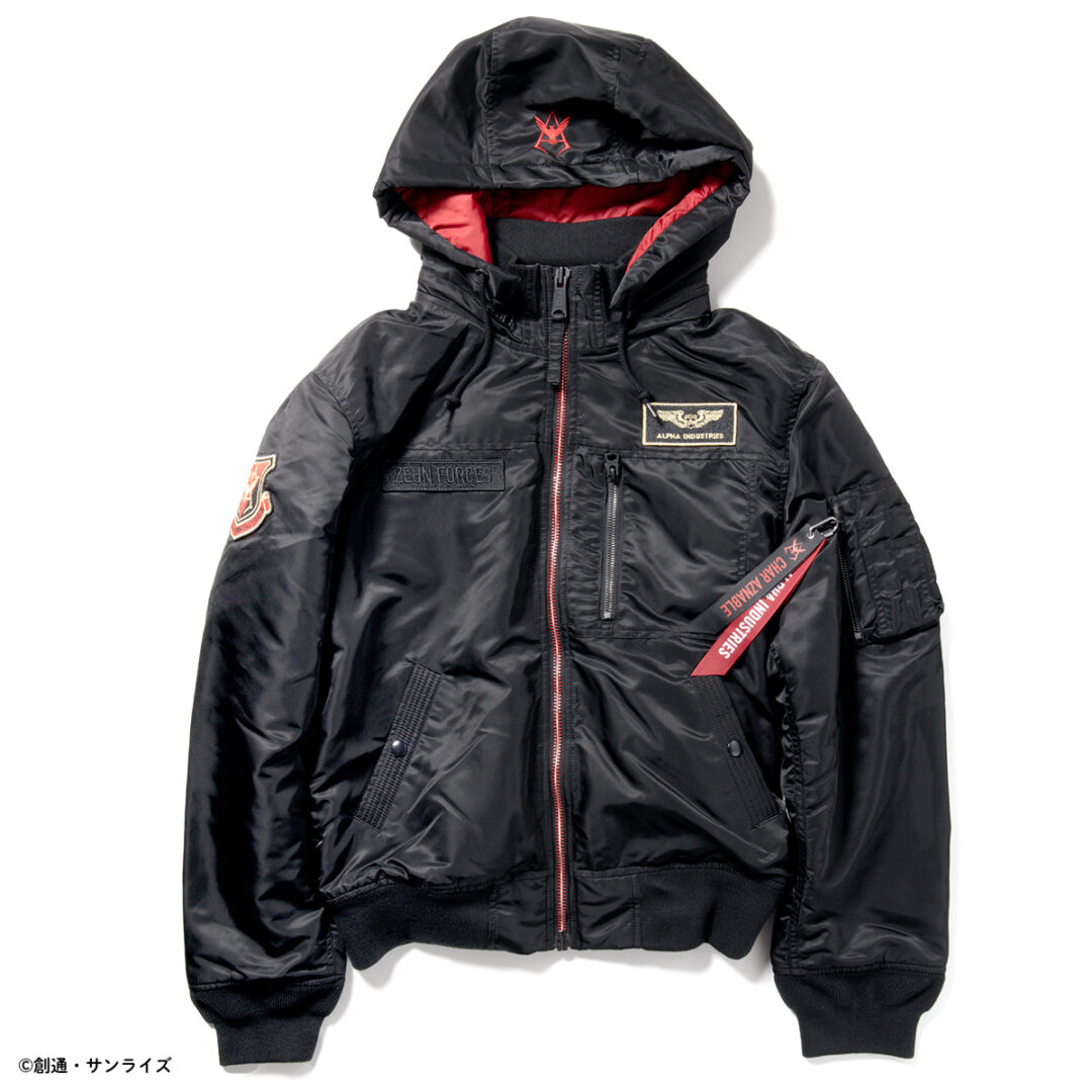 機動戦士ガンダム × ALPHA INDUSTRIES コラボ 2024 FW 新作第1弾 フーデッドリブジャケットが2024年 11月中旬 発売 (GUNDAM アルファ インダストリ)