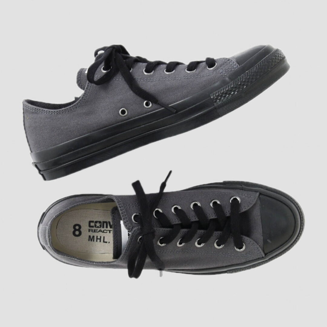 【2024年 10/30 発売】MHL. × CONVERSE ALL STAR (R) OX “Faded Black/Chalk/Concrete” (エムエイチエル コンバース オールスター)