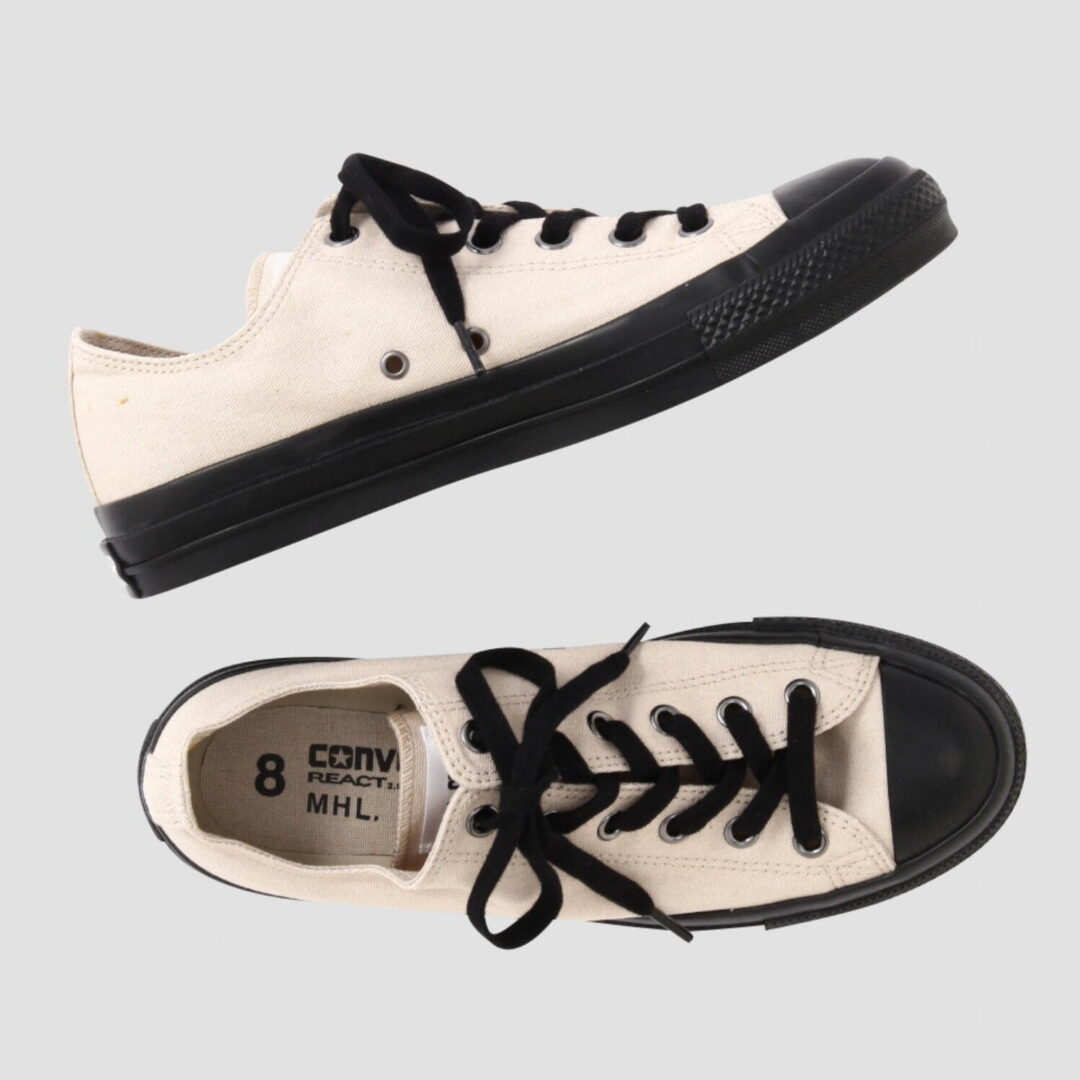 【2024年 10/30 発売】MHL. × CONVERSE ALL STAR (R) OX “Faded Black/Chalk/Concrete” (エムエイチエル コンバース オールスター)