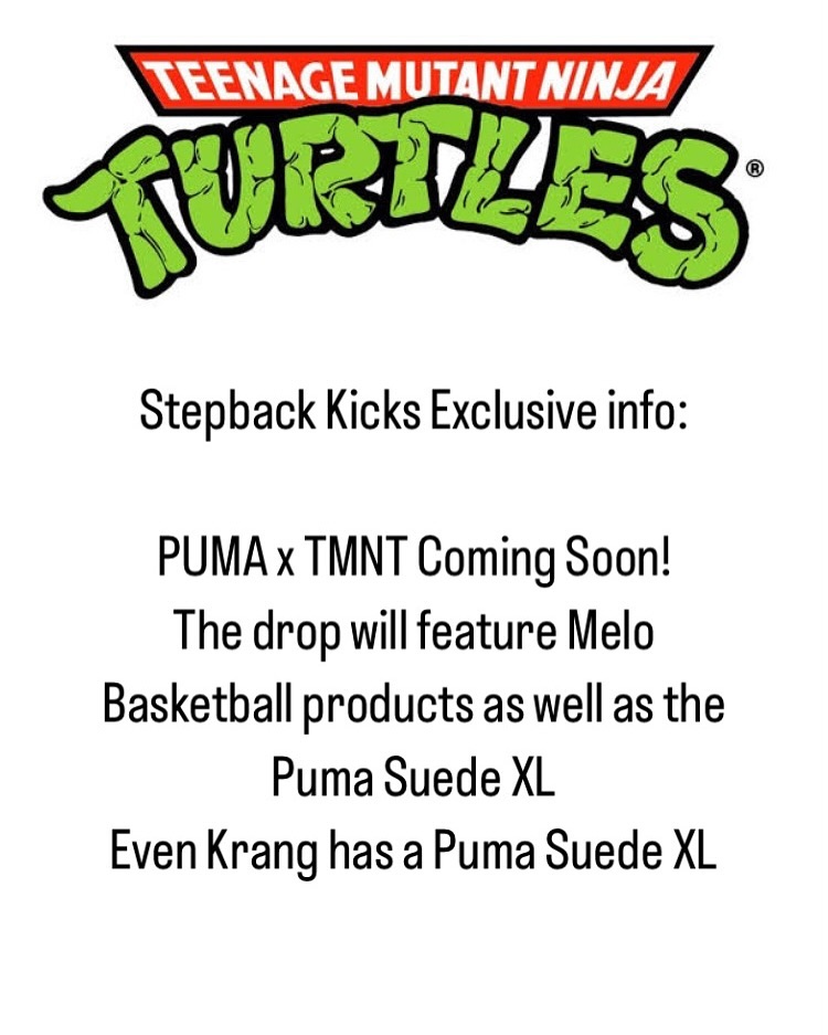 【2024年 近日発売】PUMA × Teenage Mutant Ninja Turtles “Melo & SUEDE XL” (プーマ ミュータント・ニンジャ・タートルズ メロ スエード)