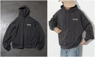 THRASHER × FREAK’S STORE 別注 ピグメントダイ ワンポイントロゴ パーカーが発売 (スラッシャー フリークスストア)