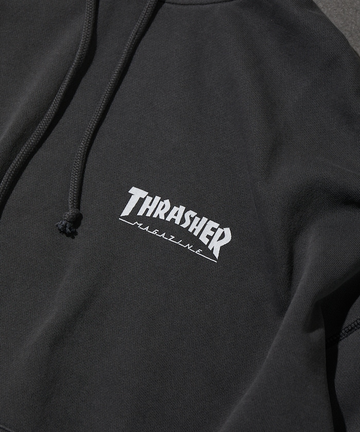 THRASHER × FREAK’S STORE 別注 ピグメントダイ ワンポイントロゴ パーカーが発売 (スラッシャー フリークスストア)