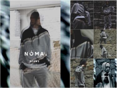 NOMA t.d. × BEAMS スウェット3型が2024年 10/26 発売 (ノーマティーディー ビームス)