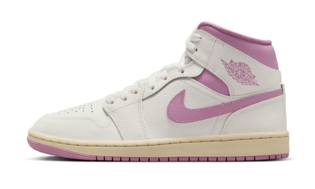 【2024年 10/26 発売】NIKE W AIR JORDAN 1 MID “Sail/Orchid” (ナイキ エア ジョーダン 1 ミッド “セイル/オーキッド”) [BQ6472-162]