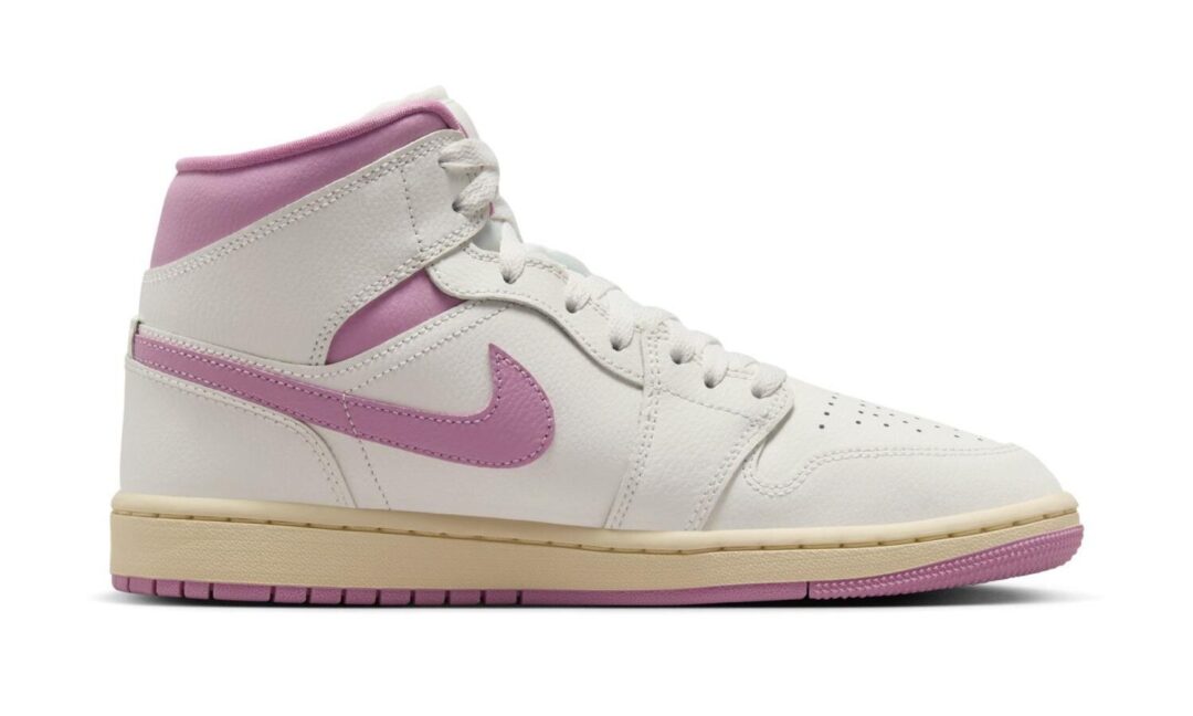 【2024年 10/26 発売】NIKE W AIR JORDAN 1 MID “Sail/Orchid” (ナイキ エア ジョーダン 1 ミッド “セイル/オーキッド”) [BQ6472-162]