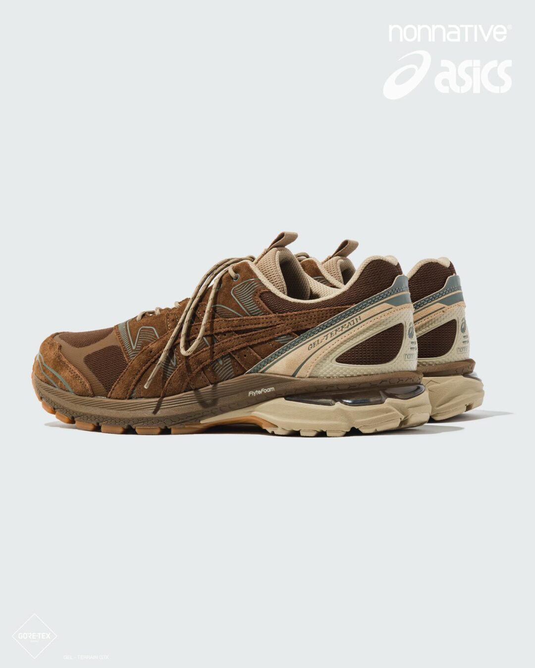 【2024年 10/19 発売】nonnative × ASICS GEL-TERRAIN GTX “BROWN STORM” (ノンネイティブ アシックス ゲルテレイン GORE-TEX ゴアテックス)