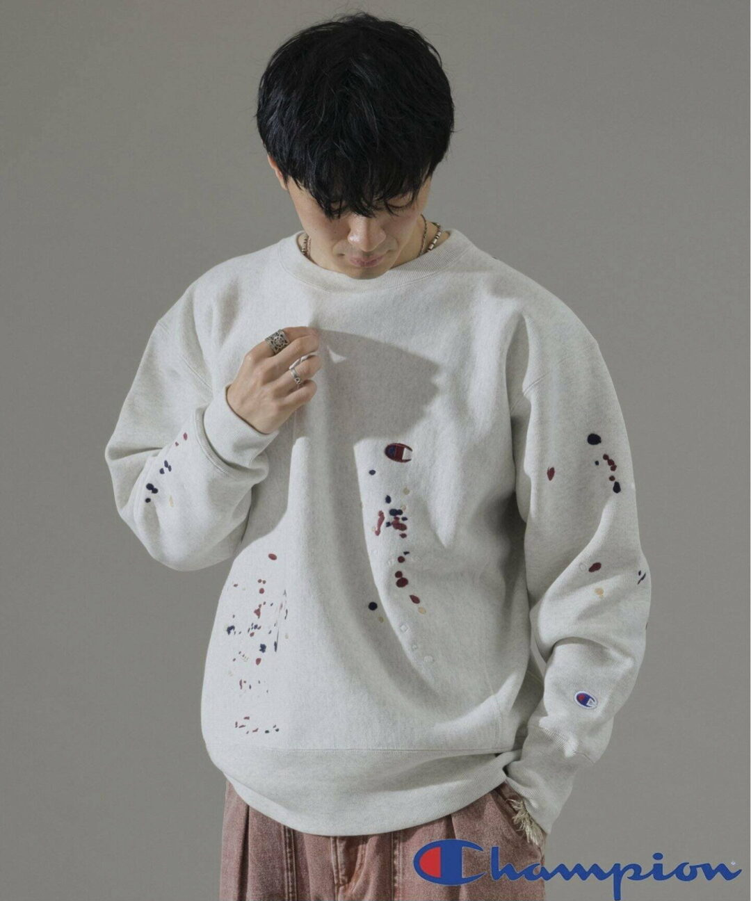 Champion × JOURNAL STANDARD relume 別注 R/W 刺繍スプラッシュ スウェットが2024年 11月初旬 発売 (チャンピオン ジャーナルスタンダード)