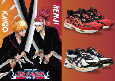 【2024年末 発売予定】BLEACH × ASICS コラボ “黒崎一護/GT-2160” & “阿散井恋次/GEL-NYC” (ブリーチ アシックス) [1203A722.100/1203A724.600]