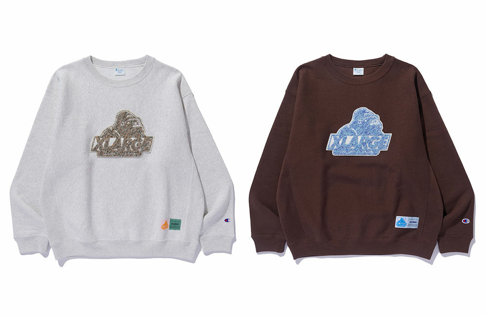 XLARGE × Champion コラボ最新作 “REVERSE WEAVE SWEATSHIRT 2型”が2024年 11/2 発売 ​(エクストララージ チャンピオン リバースウィーブ)