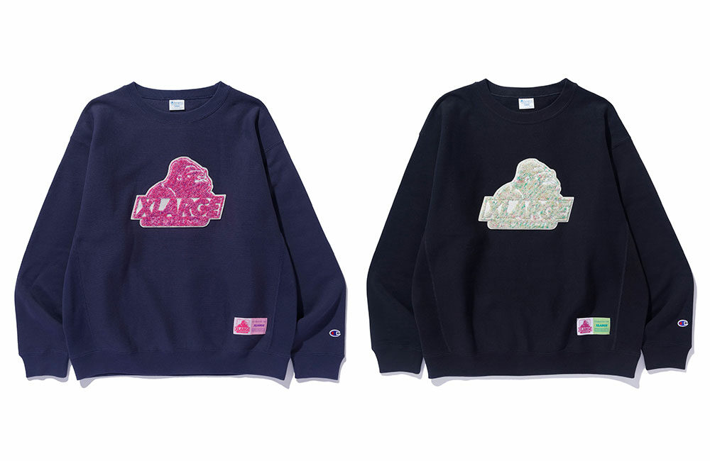 XLARGE × Champion コラボ最新作 “REVERSE WEAVE SWEATSHIRT 2型”が2024年 11/2 発売 ​(エクストララージ チャンピオン リバースウィーブ)