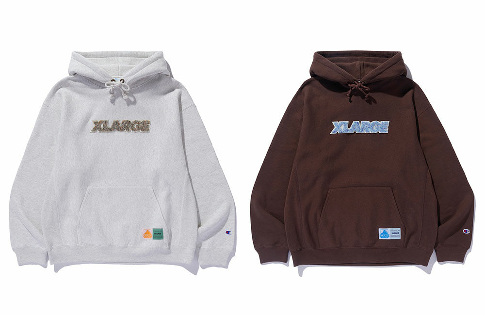 XLARGE × Champion コラボ最新作 “REVERSE WEAVE SWEATSHIRT 2型”が2024年 11/2 発売 ​(エクストララージ チャンピオン リバースウィーブ)