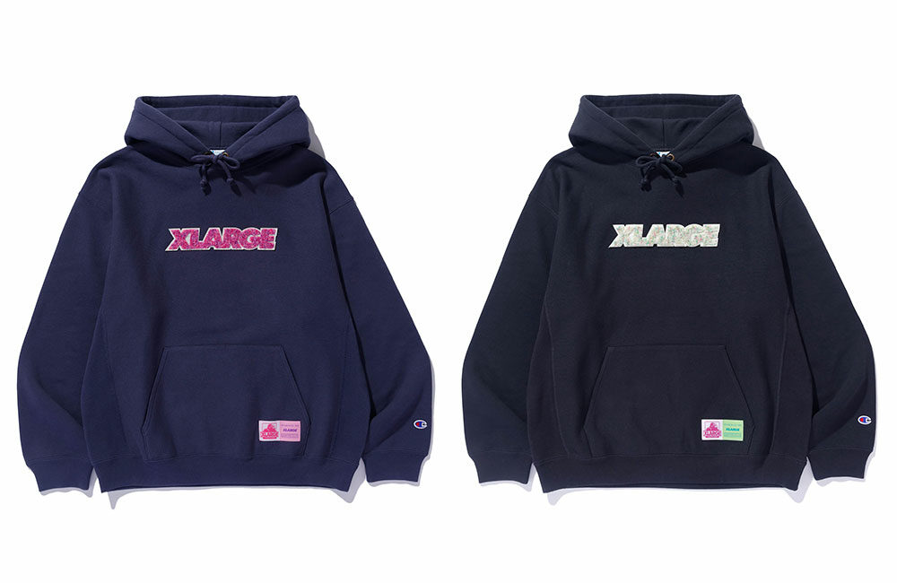 XLARGE × Champion コラボ最新作 “REVERSE WEAVE SWEATSHIRT 2型”が2024年 11/2 発売 ​(エクストララージ チャンピオン リバースウィーブ)