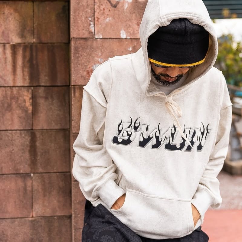 【抽選販売】S.W.U.N “LOGO HOODIE” 3型 (エスダブルユーエヌ “ロゴフーディ”)