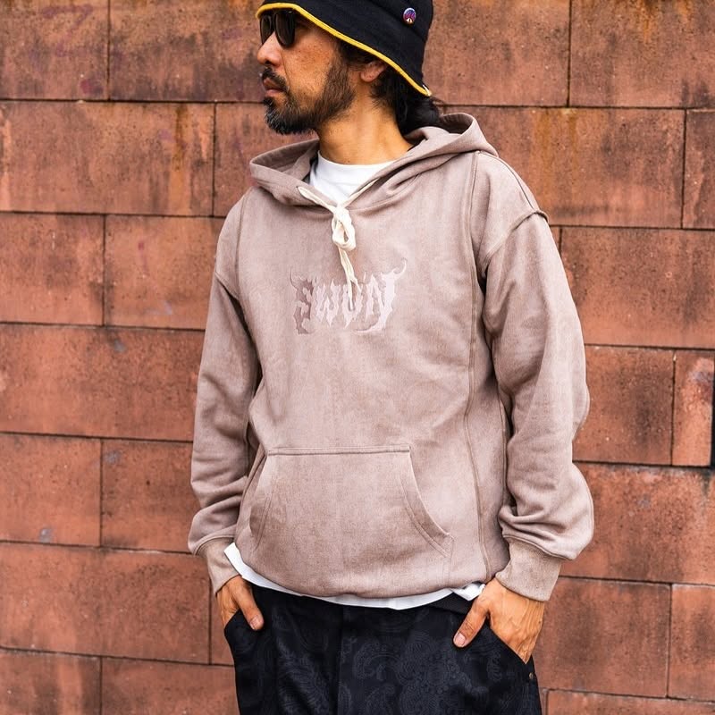 【抽選販売】S.W.U.N “LOGO HOODIE” 3型 (エスダブルユーエヌ “ロゴフーディ”)