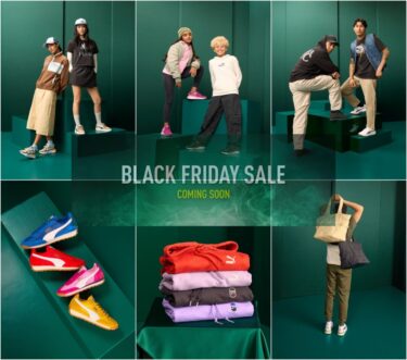 【ブラックフライデー 2024】PUMA「BLACK FRIDAY 50％OFF セール」が11/22 00:00~12/1 23:59 まで開催 (プーマ)