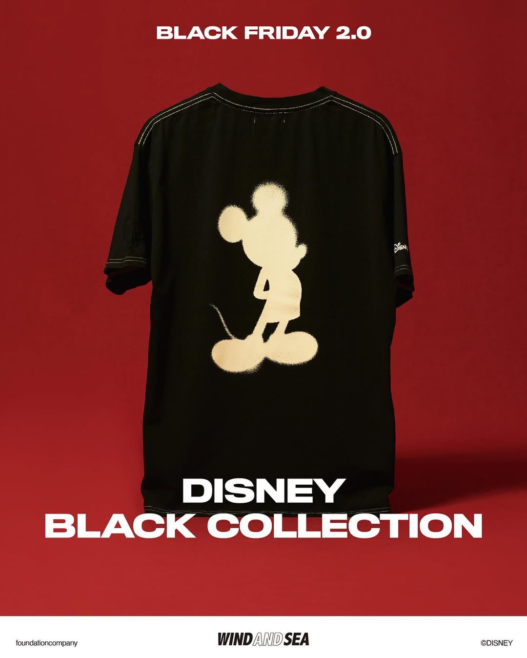 WIND AND SEA × DISNEY BLACK COLLECTION “BLACK FRIDAY 2.0″が2024年 12/4 発売 (ウィンダンシー ディズニー ブラック コレクション)