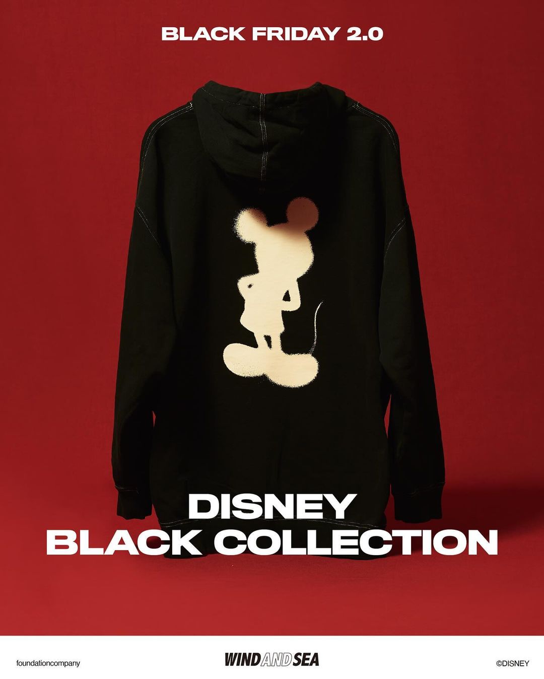 WIND AND SEA × DISNEY BLACK COLLECTION “BLACK FRIDAY 2.0″が2024年 12/4 発売 (ウィンダンシー ディズニー ブラック コレクション)