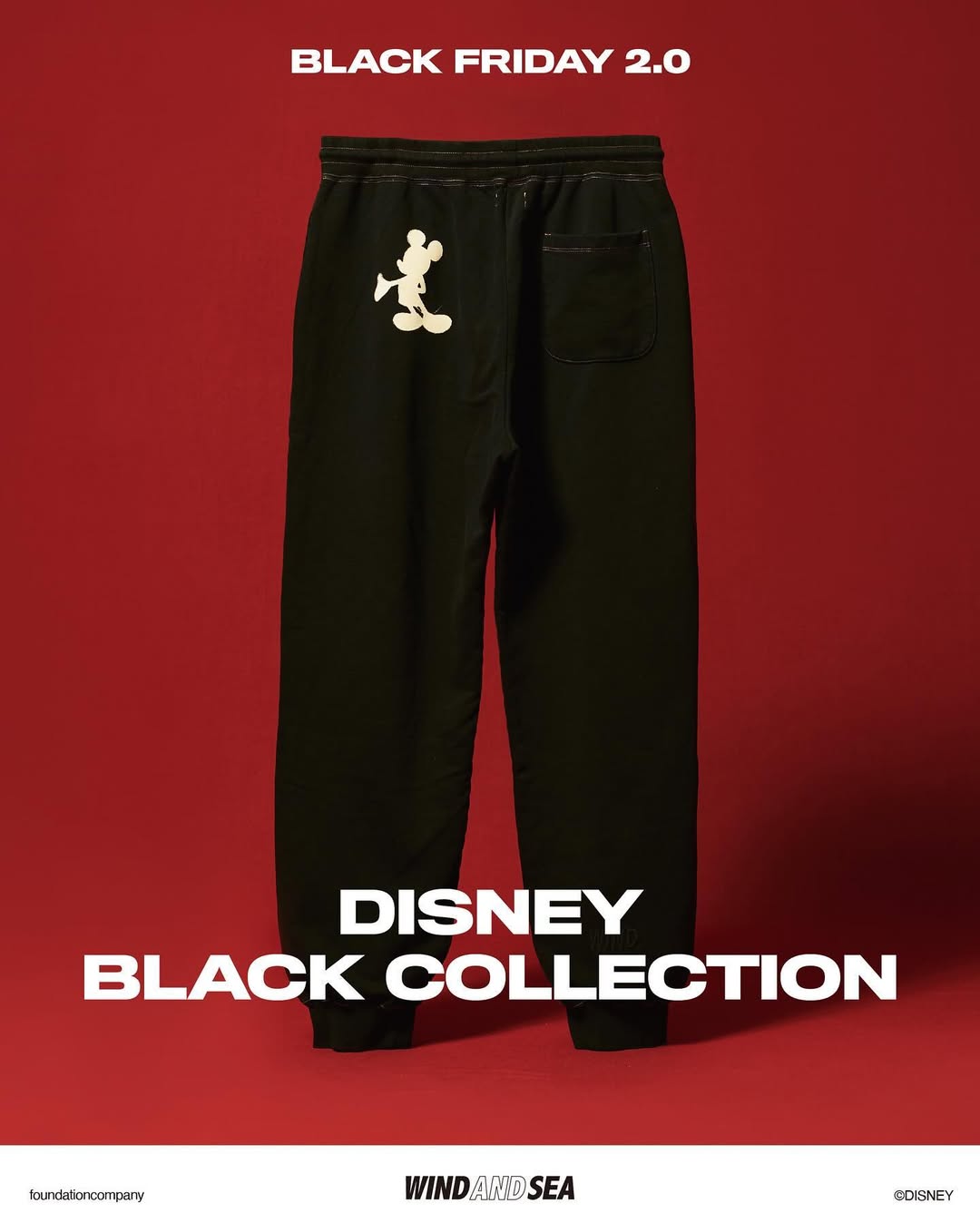 WIND AND SEA × DISNEY BLACK COLLECTION “BLACK FRIDAY 2.0″が2024年 12/4 発売 (ウィンダンシー ディズニー ブラック コレクション)