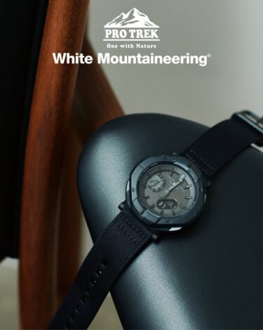 White Mountaineering × CASIO PRO TREK "Black"が2024年 11/8 発売 (ホワイトマウンテニアリング カシオ プロトレック "ブラック")